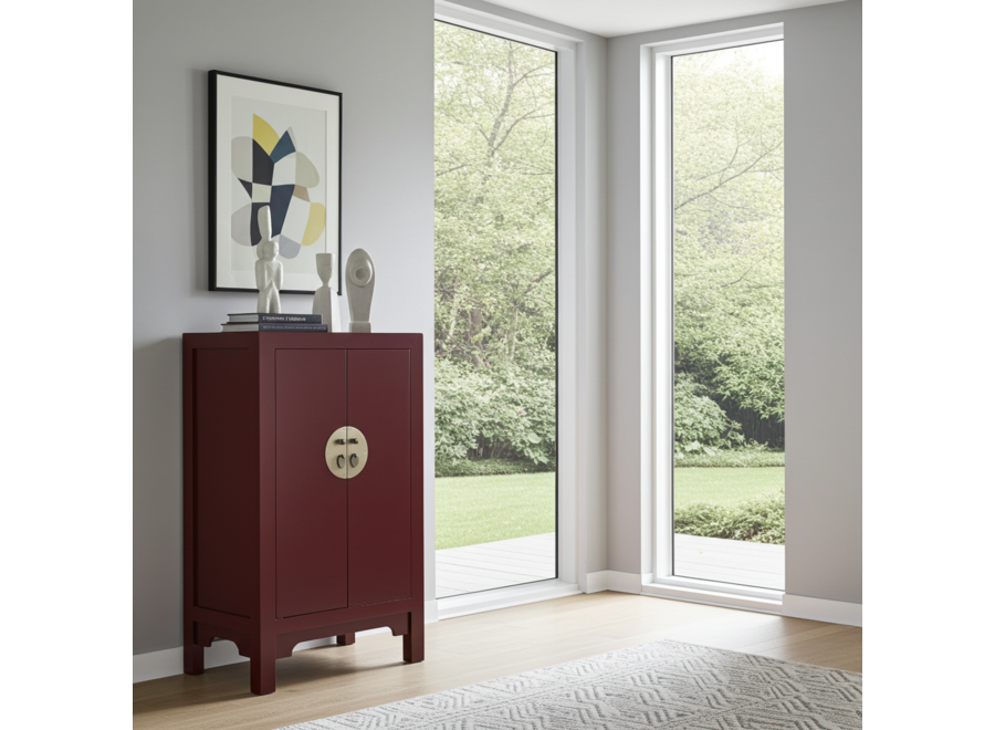 Armario Chino Scarlet Rojo - Orientique Colección An70xP40xAl120cm