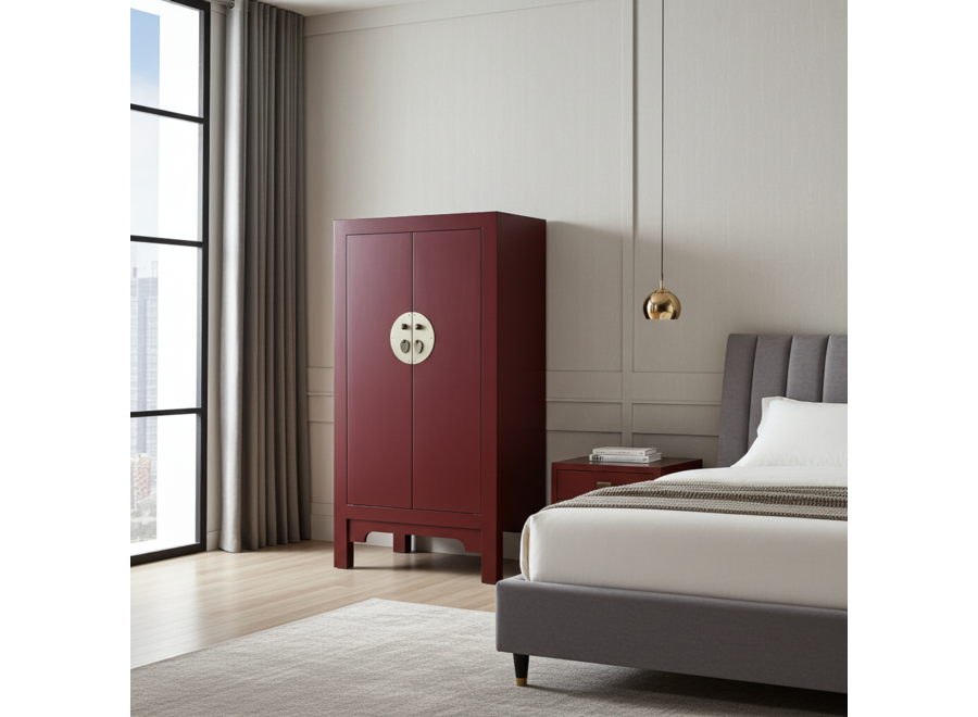 Armario Chino Scarlet Rojo - Orientique Colección An70xP40xAl120cm