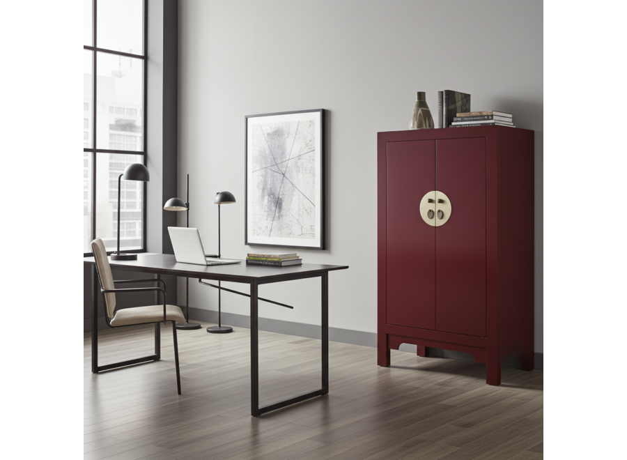 Armario Chino Scarlet Rojo - Orientique Colección An70xP40xAl120cm