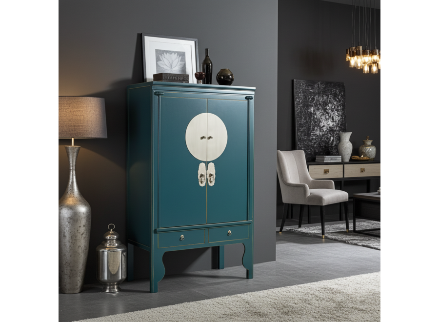 Armario de Bodas Chino Verde Azulado - Orientique Colección An100xP55xAl175cm