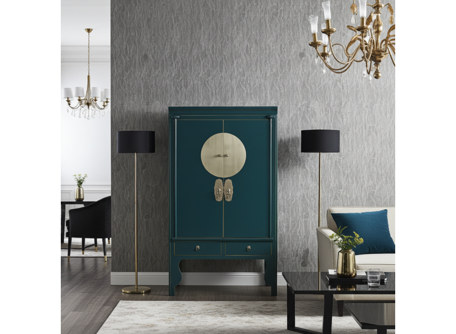 Armario de Bodas Chino Verde Azulado - Orientique Colección An100xP55xAl175cm