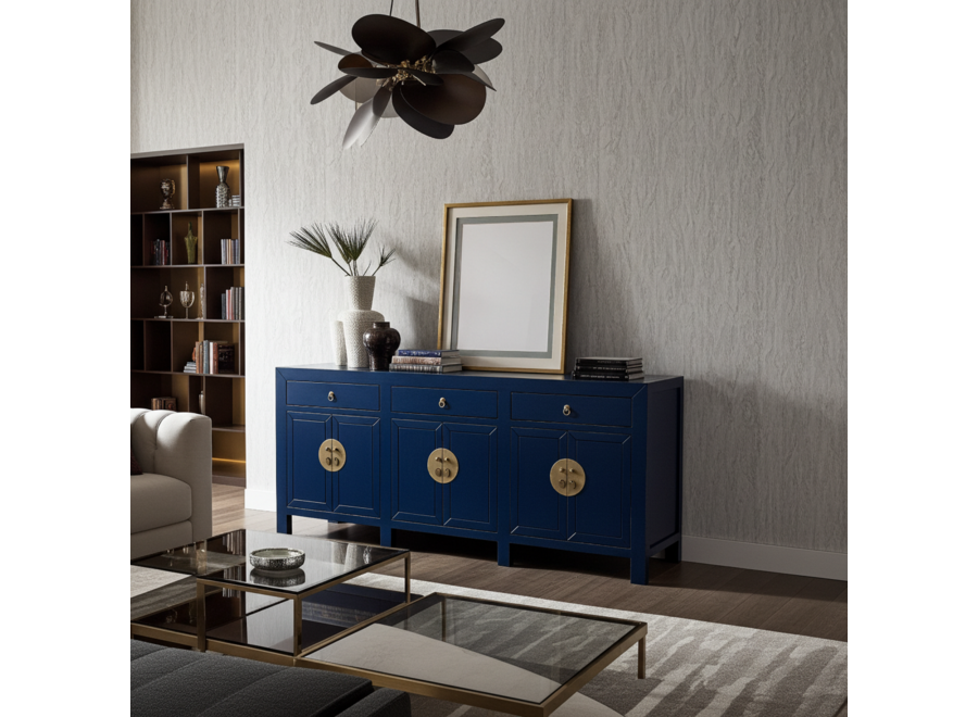 Chinese Sideboard Midnight Blue - Orientique Collection W190xD40xH85cm