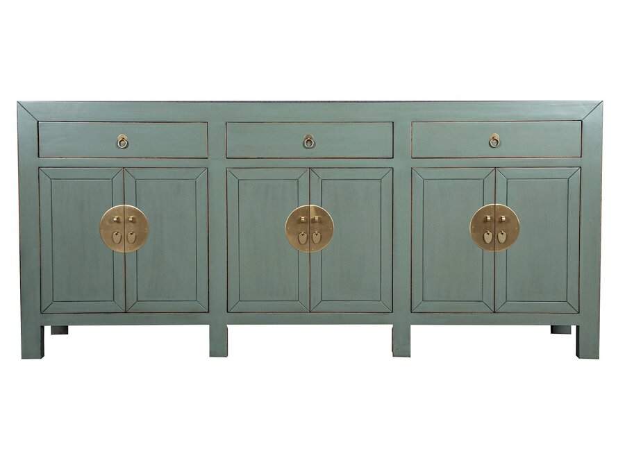 Chinese Sideboard Olive Grey - Orientique Collection W190xD40xH85cm