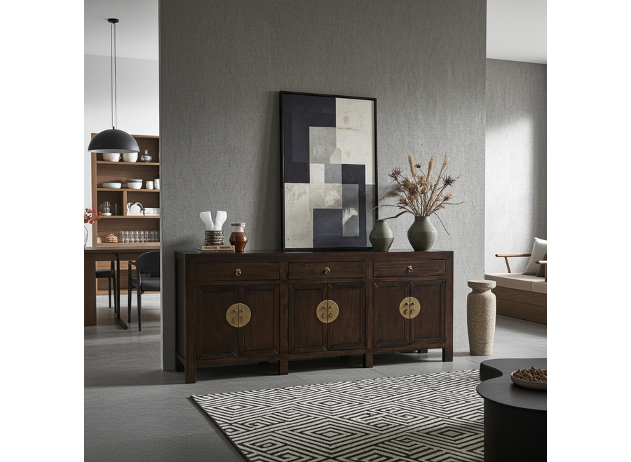 Chinese Sideboard Earthy Brown - Orientique Collection W190xD40xH85cm