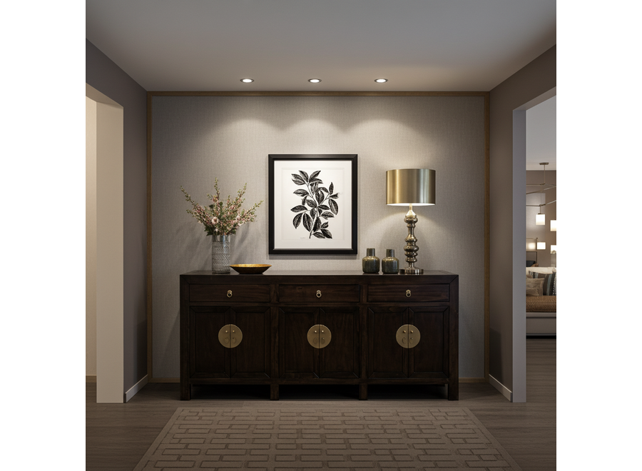 Chinesisches Sideboard Earthy Braun - Orientique Kollektion B180xT40xH85cm