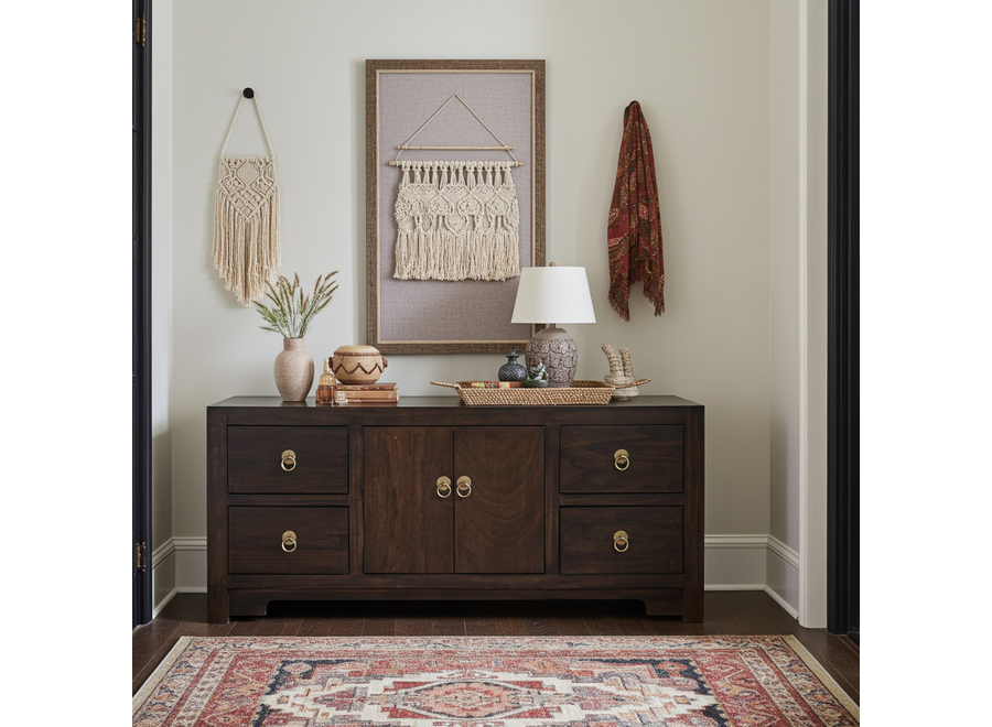 Mueble TV Chino Earthy Marrón - Orientique Colección An106xP45xAl46cm