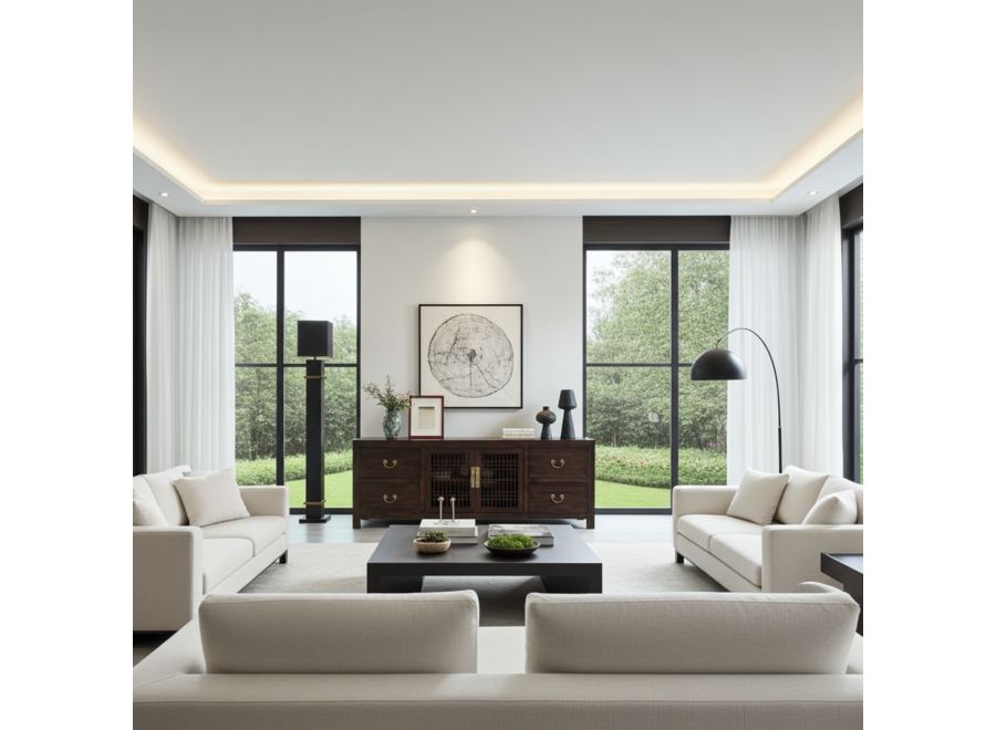 Mueble TV Chino Earthy Marrón - Orientique Colección An180xP38xAl65cm