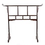 Antique Chinese Clothes Rack Dark Brown B153xH137cm