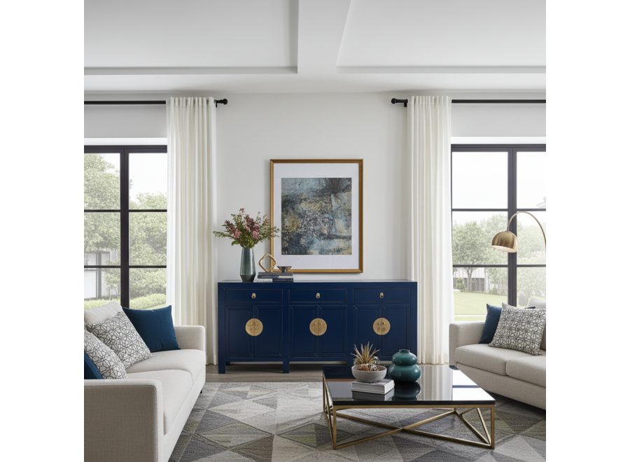 Chinese Sideboard Midnight Blue - Orientique Collection W190xD40xH85cm