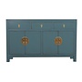 Credenza Cinese Arctic Blu Grigio - Orientique Collezione L140xP35xA85cm