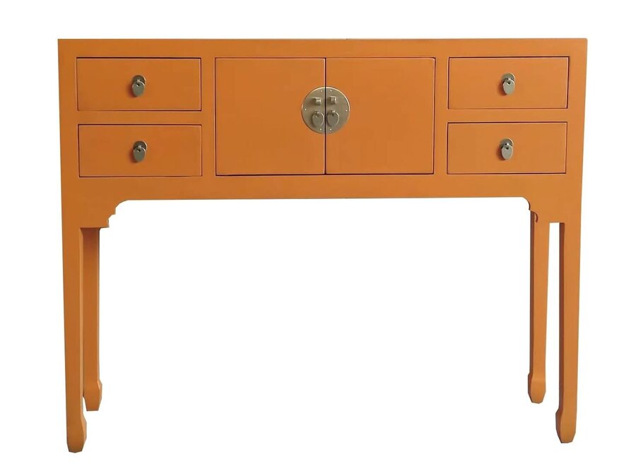 Chinesischer Konsolentisch Sunglow Orange - Orientique Kollektion B100xT26xH80cm