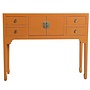 Mesa Consola China Sunglow Naranja - Orientique Colección An100xP26xAl80cm