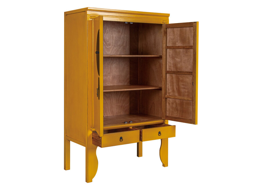 Armoire de Mariage Chinoise Jaune Marigold Orientique Collection L100xP55xH175cm