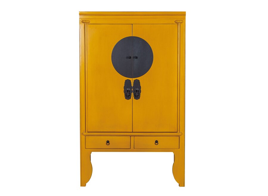 Armoire de Mariage Chinoise Jaune Marigold Orientique Collection L100xP55xH175cm