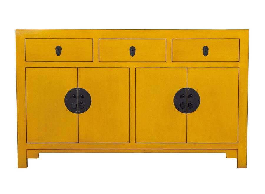 Chinese Sideboard Marigold Yellow W140xD35xH85cm - Orientique Collection