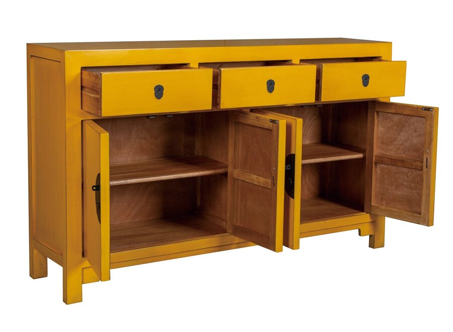 Buffet Chinois Jaune Marigold - Orientique Collection L140xP35xH85cm