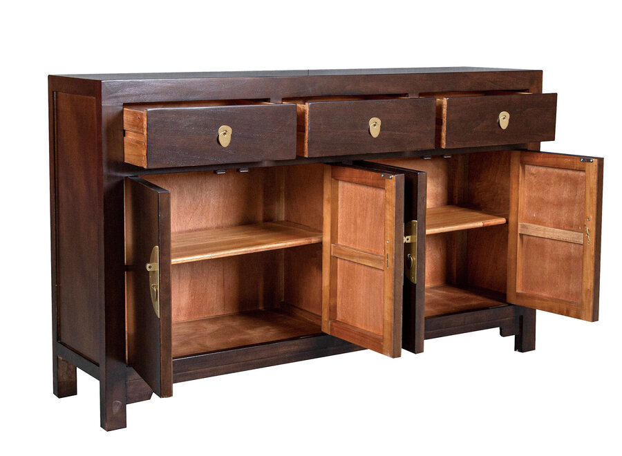 Chinese Sideboard Earthy Brown W140xD35xH85cm - Orientique Collection