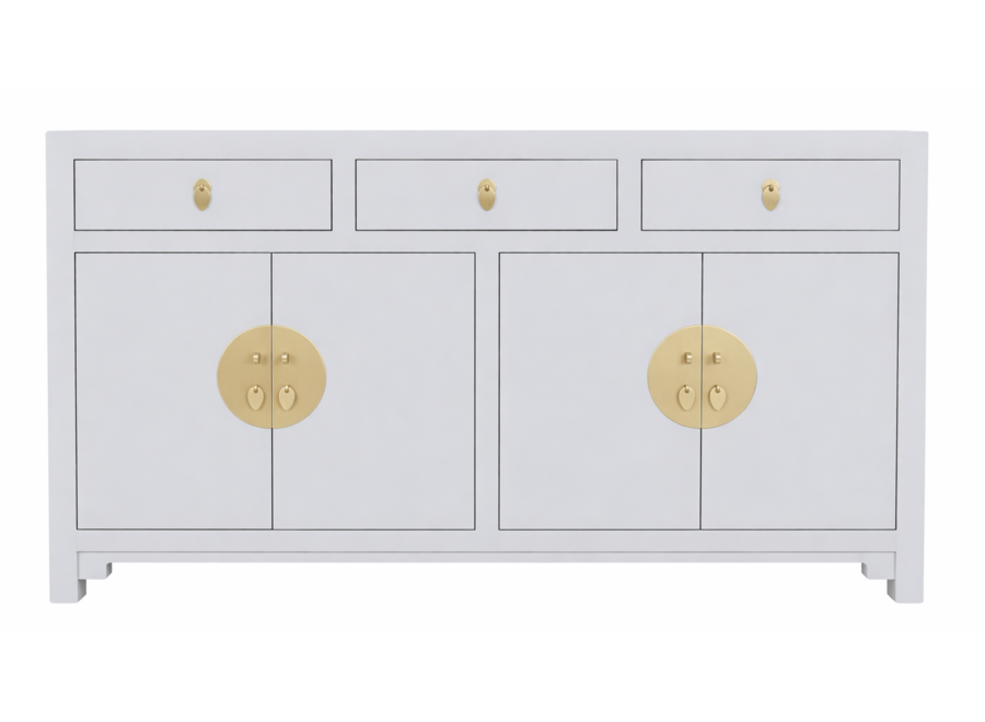 Chinesisches Sideboard Pastellgrau - Orientique Kollektion B140xT35xH85cm