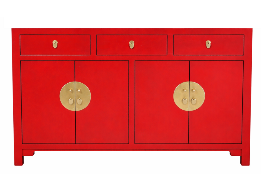 Buffet Chinois Lucky Red L140xP35xH85cm - Collection Orientique