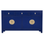 Chinese Sideboard Midnight Blue W140xD35xH85cm - Orientique Collection
