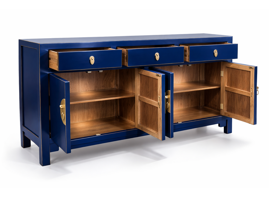 Credenza Cinese Blu Notte L140xP35xA85cm Orientique Collezione
