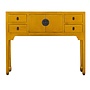 Chinesischer Konsolentisch Marigold Gelbe- Orientique Kollektion B100xT26xH80cm