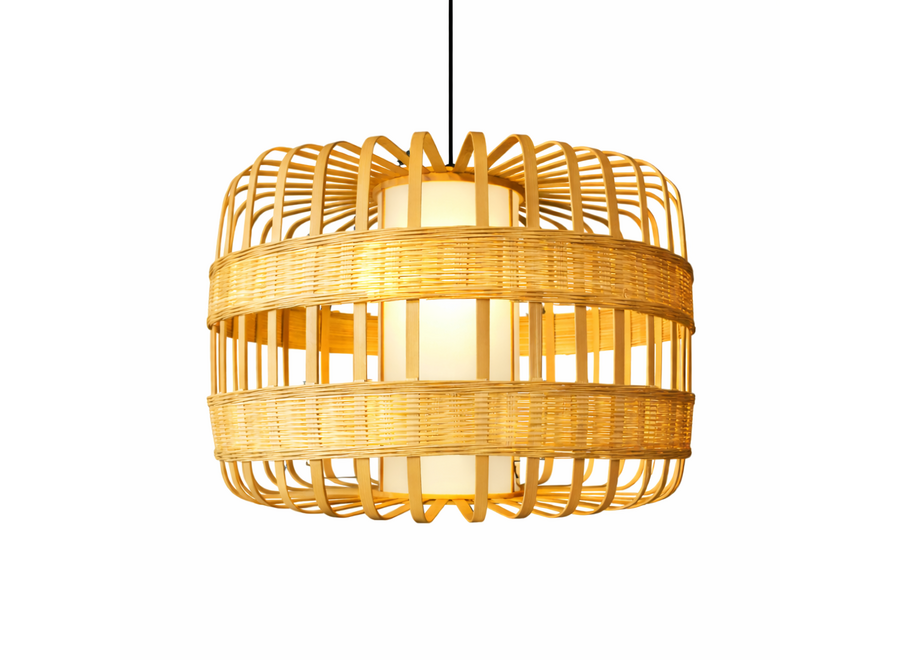 Suspension en Bambou Fait Main - Belinda D50xH40cm