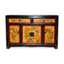 Antique Chinese Sideboard Handpainted Peonies W110xD42xH85cm