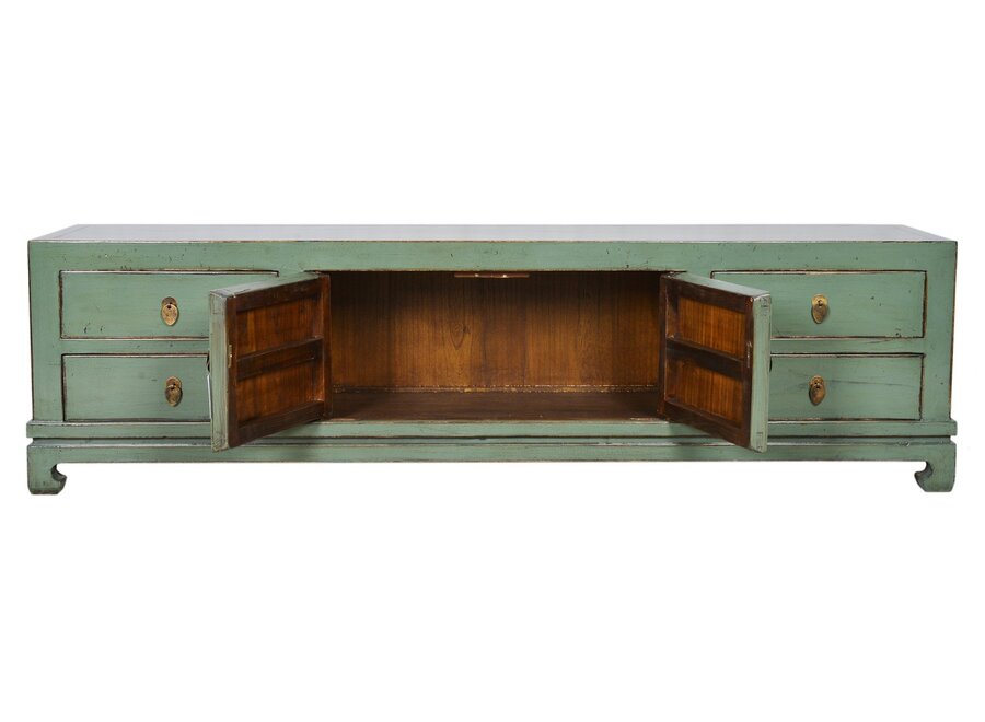 Mueble TV Oriental Menta Alto Brillo An180xP40xAl50cm