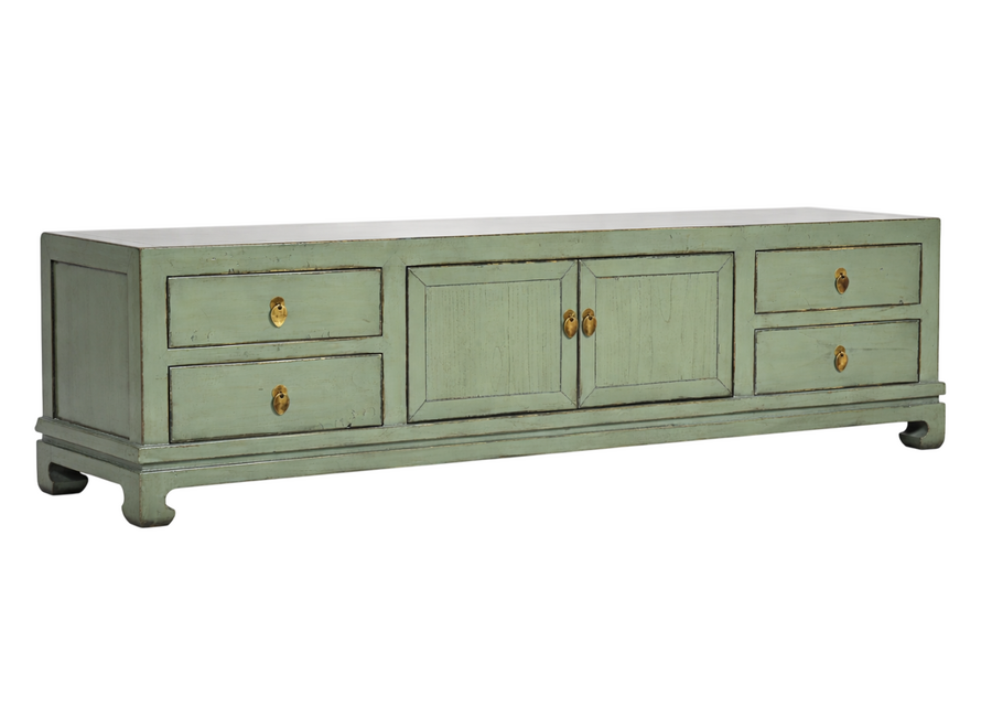 Meuble TV Chinois Menthe Haute Brillance L180xP40xH50cm