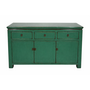 Credenza Cinese Antica Verde Acqua Lucida L143xP42xA85cm