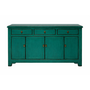 Credenza Cinese Antica Verde Acqua Lucida L154xP40xA90cm
