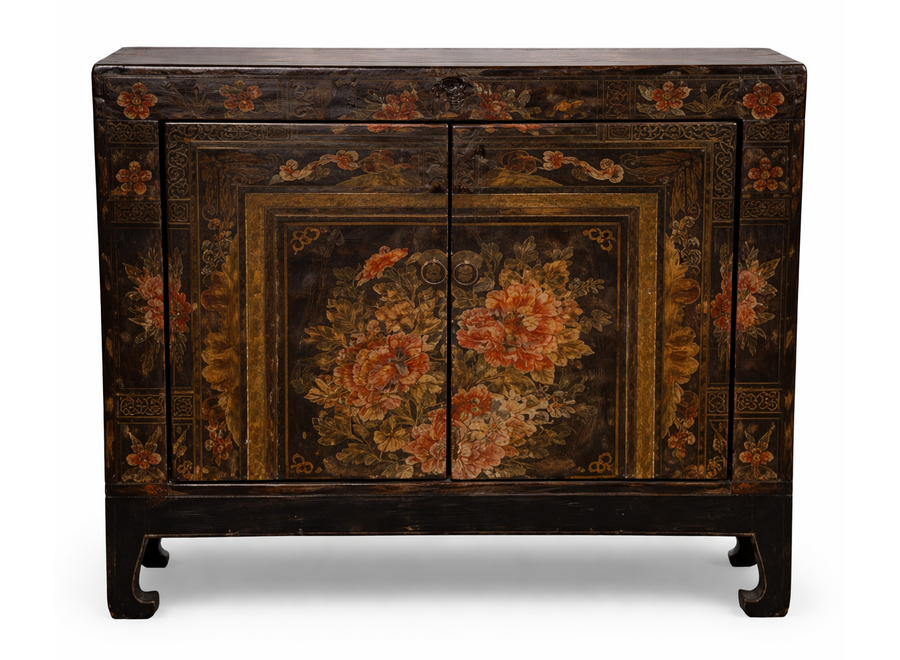 Antique Chinese Cabinet Handpainted W86xD38xH75cm