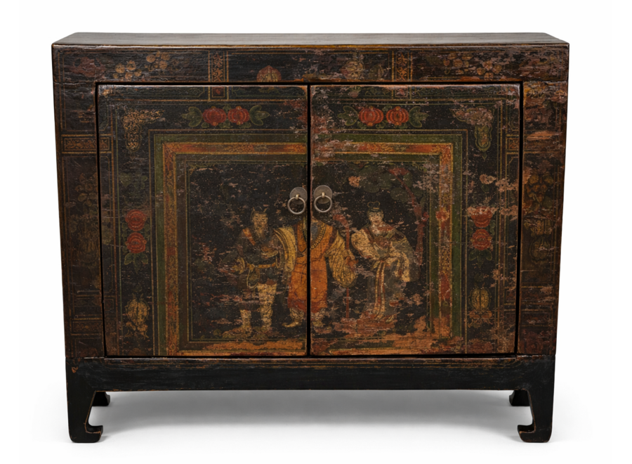 Armoire Chinoise Ancienne Peint à la Main L88xD38xH76cm