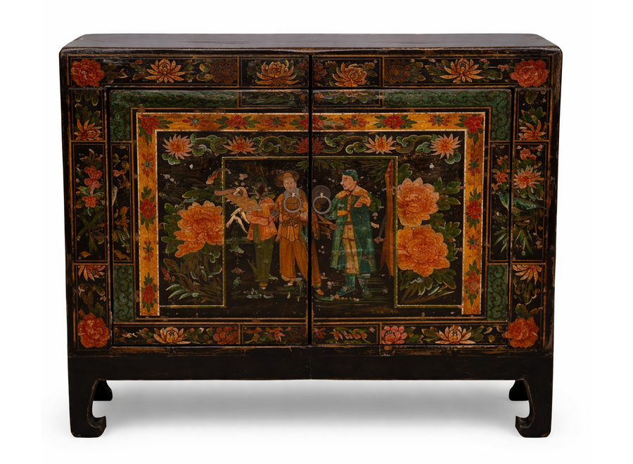 Antique Chinese Cabinet Handpainted W86xD38xH73cm