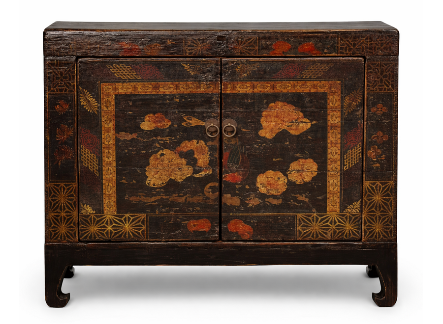 Armoire Chinoise Ancienne Peint à la Main L86xD38xH75cm