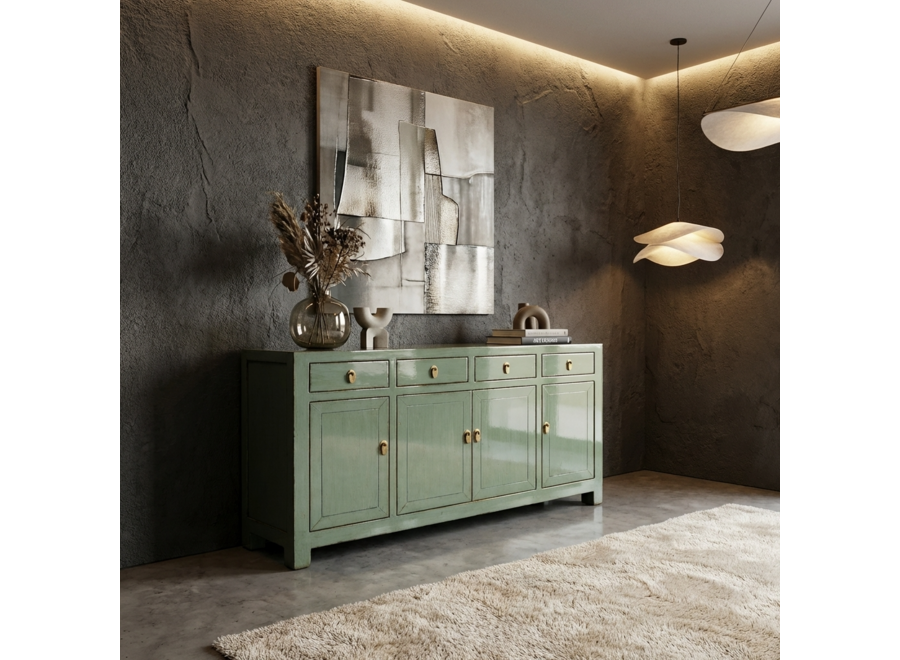 Antikes Chinesisches Sideboard Mint Hochglanz B159xT40xH94cm