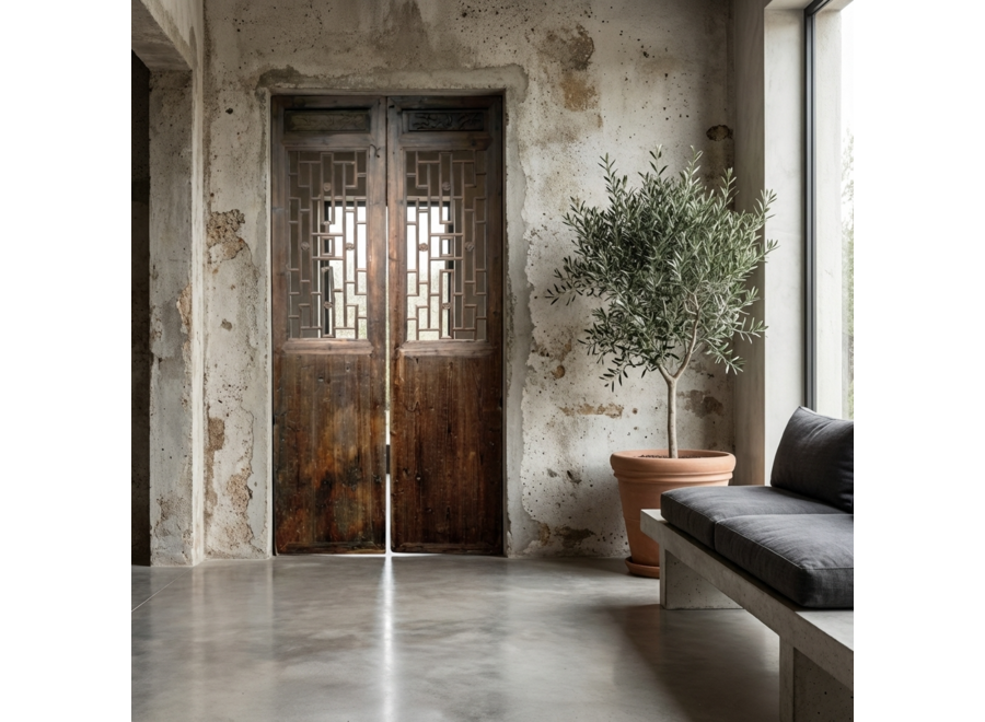 Antique Chinese Wooden Panel Set/2 B125xH257cm