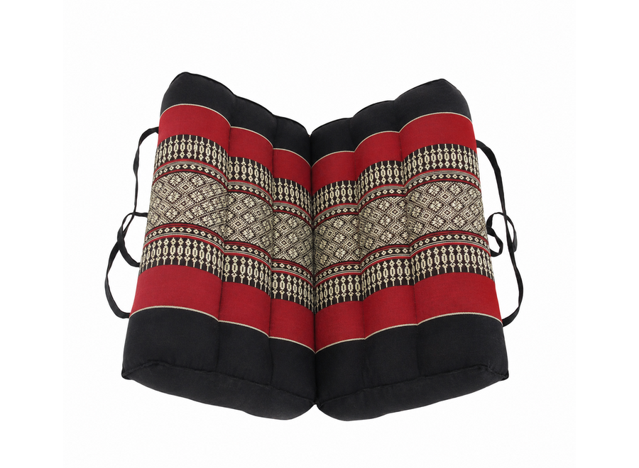 Thai Cushion Yoga Mat Foldable Handmade Red