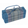 Thai Cushion Yogaseat 40x40x7cm (Folded) Meditation Pillow Block Kapok Blue