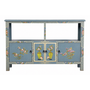 Chinesisches Sideboard Blau Handbemalt B140xT33xH90cm