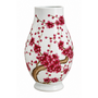 Chinese Vase Handpainted Red Blossoms D22xH31cm