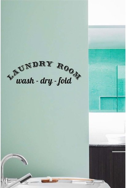 Muursticker 'Laundry Room'