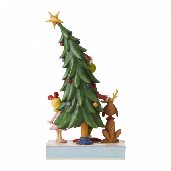 Figurine: Grinch, Max and Cindy - Decorating Tree