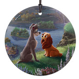 Hanging Glass: Lady and the Tramp - Falling in Love