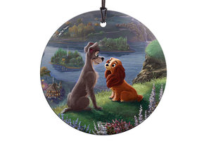 Hanging Glass: Lady and the Tramp - Falling in Love
