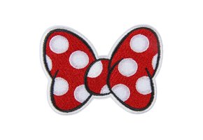 Strijk patch: Minnie - strik