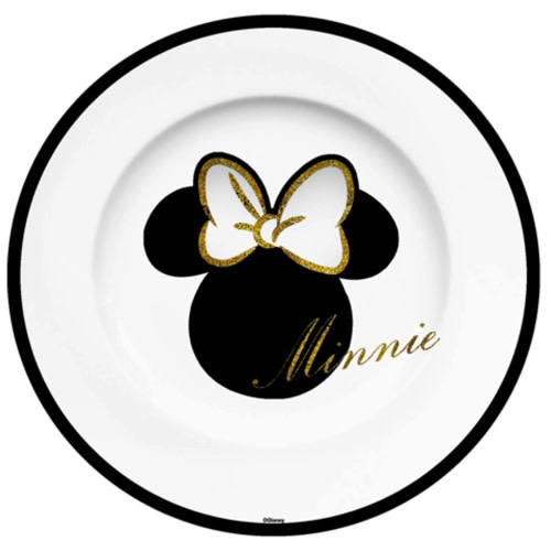 Bord: Minnie - Gold Glitter