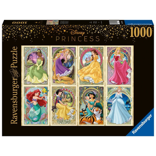 Ravensburger Puzzel 1000 stukjes: Art Nouveau Prinsessen