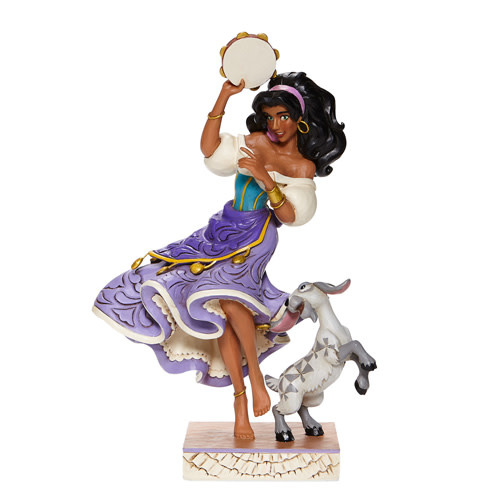 Figurine: Esmeralda & Djali - Twirling Tambourine Player
